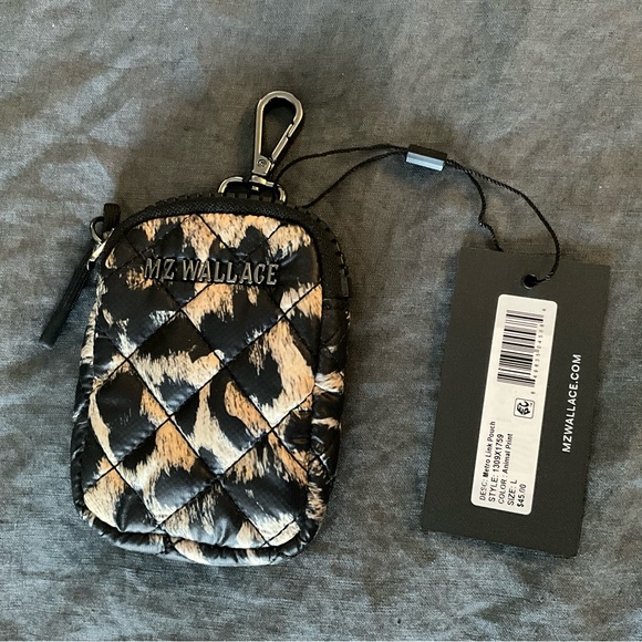 MZ Wallace Bags Nwt Mz Wallace Animal Print Large Metro Link Pouch Poshmark